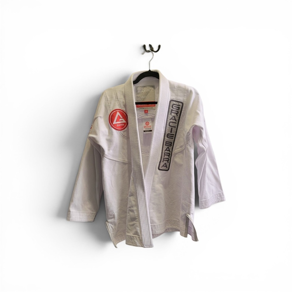 Gracie Barra Equipe GB1 BJJ Gi Top White Cotton Jiu Jitsu Kimono Jacket Size A1 - Picture 2 of 16